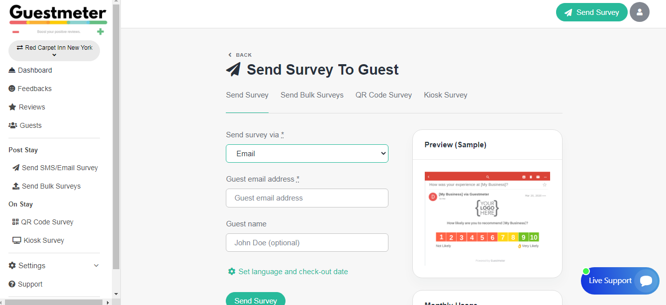 Guestmeter - Screenshot 4