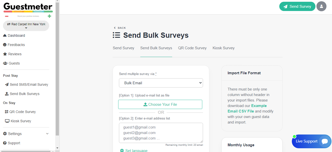 Guestmeter - Screenshot 5