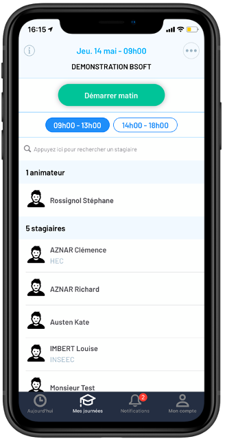 Bienvenue Formation - Application iPhone d'émargement