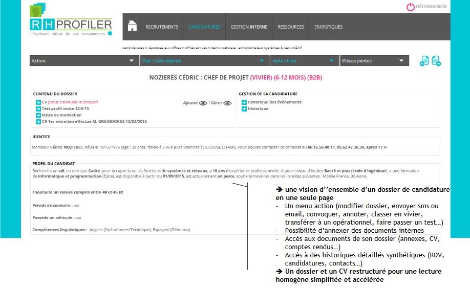 RHProfiler - Capture d'écran 12