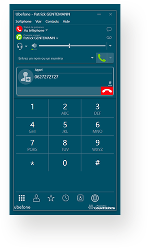 Ubefone - Application de téléphonie professionnelle sur ordinateur