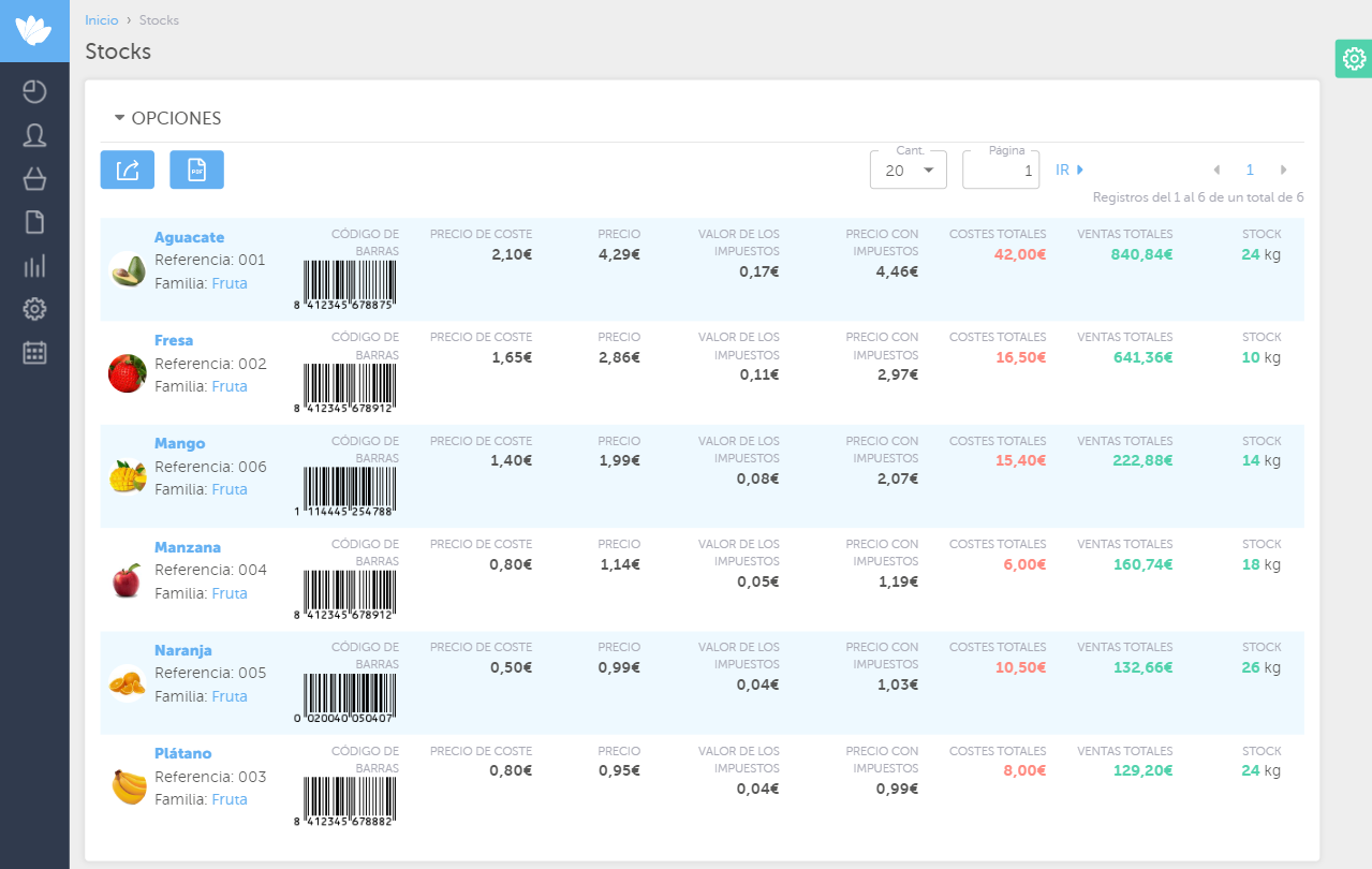 Moloni - Control de Stocks