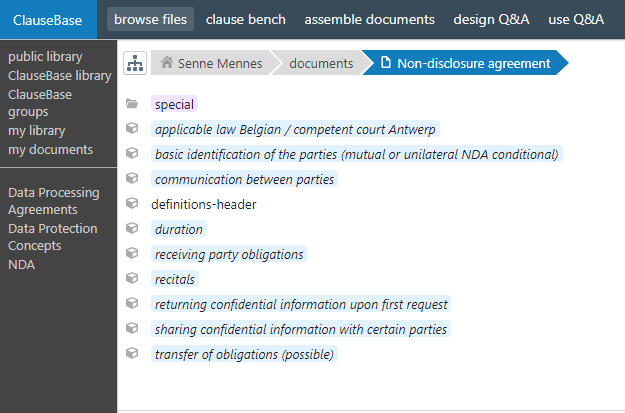 Clausebase - Screenshot 2