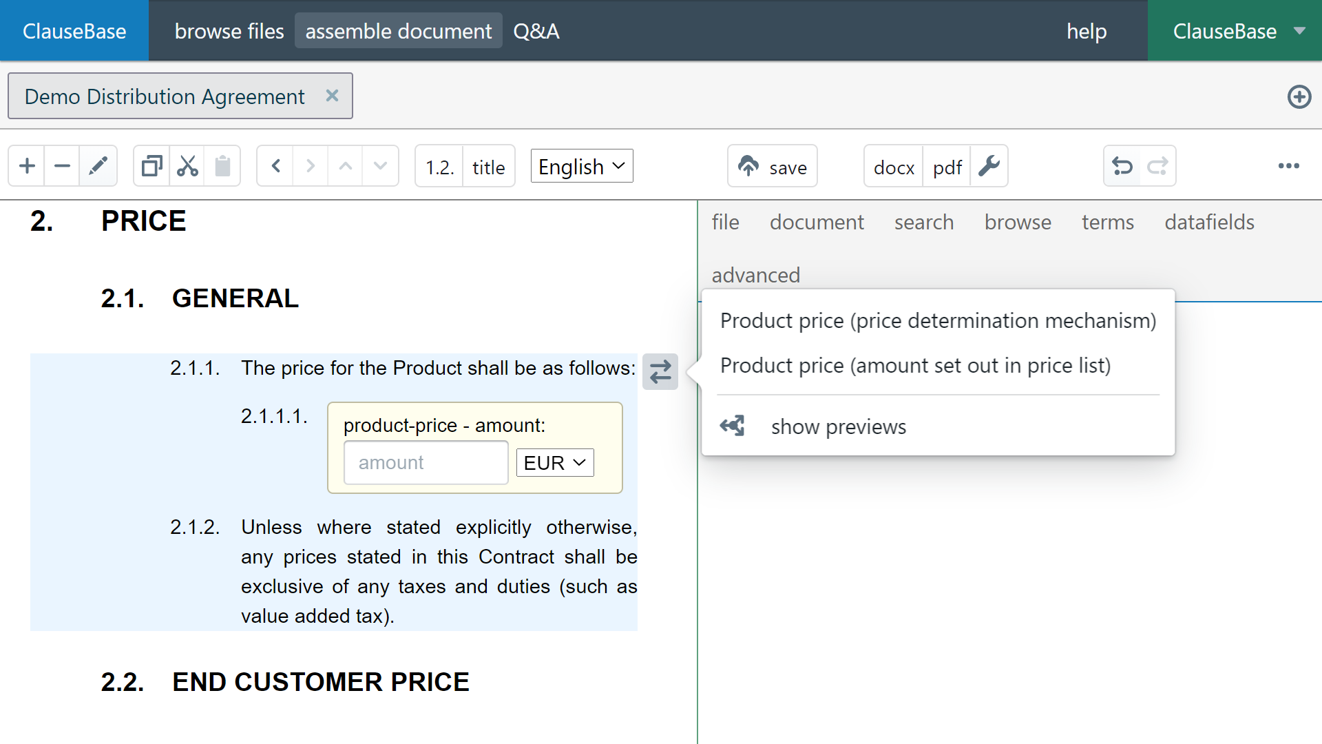 Clausebase - Screenshot 5