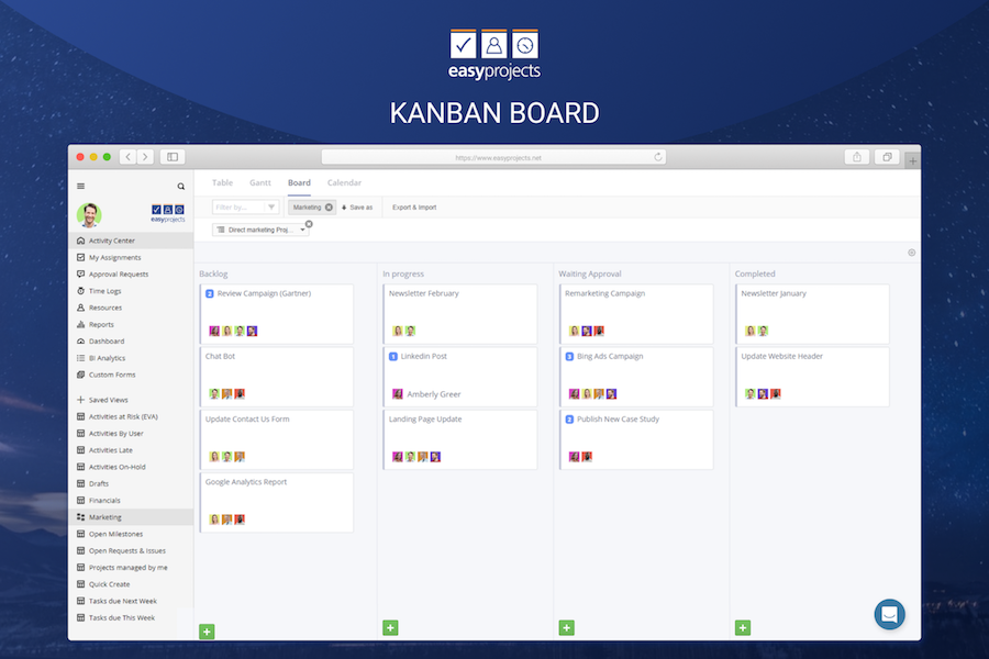 Birdview PSA - Kanban Board