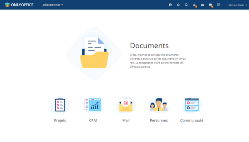 ONLYOFFICE - ONLYOFFICE : portail, accueil