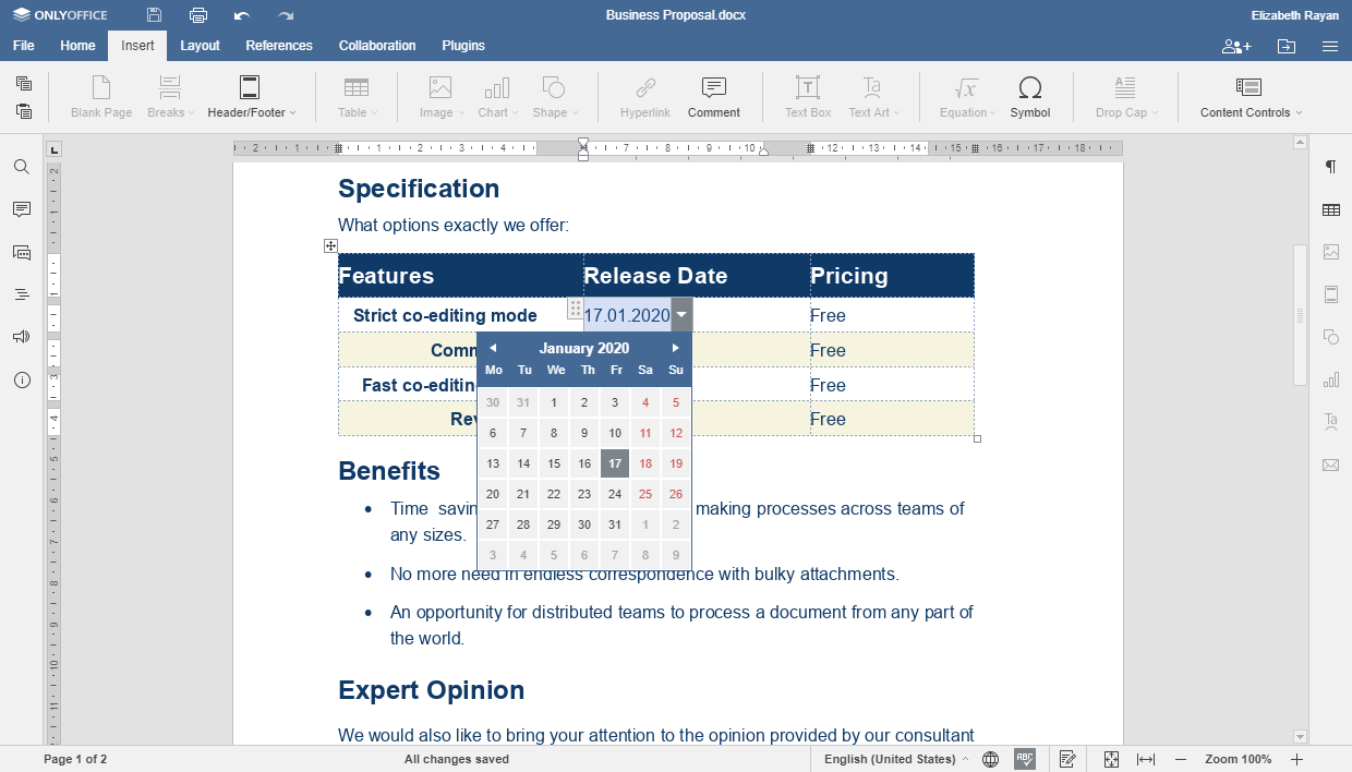 ONLYOFFICE - ONLYOFFICE : contrpoles de contenu