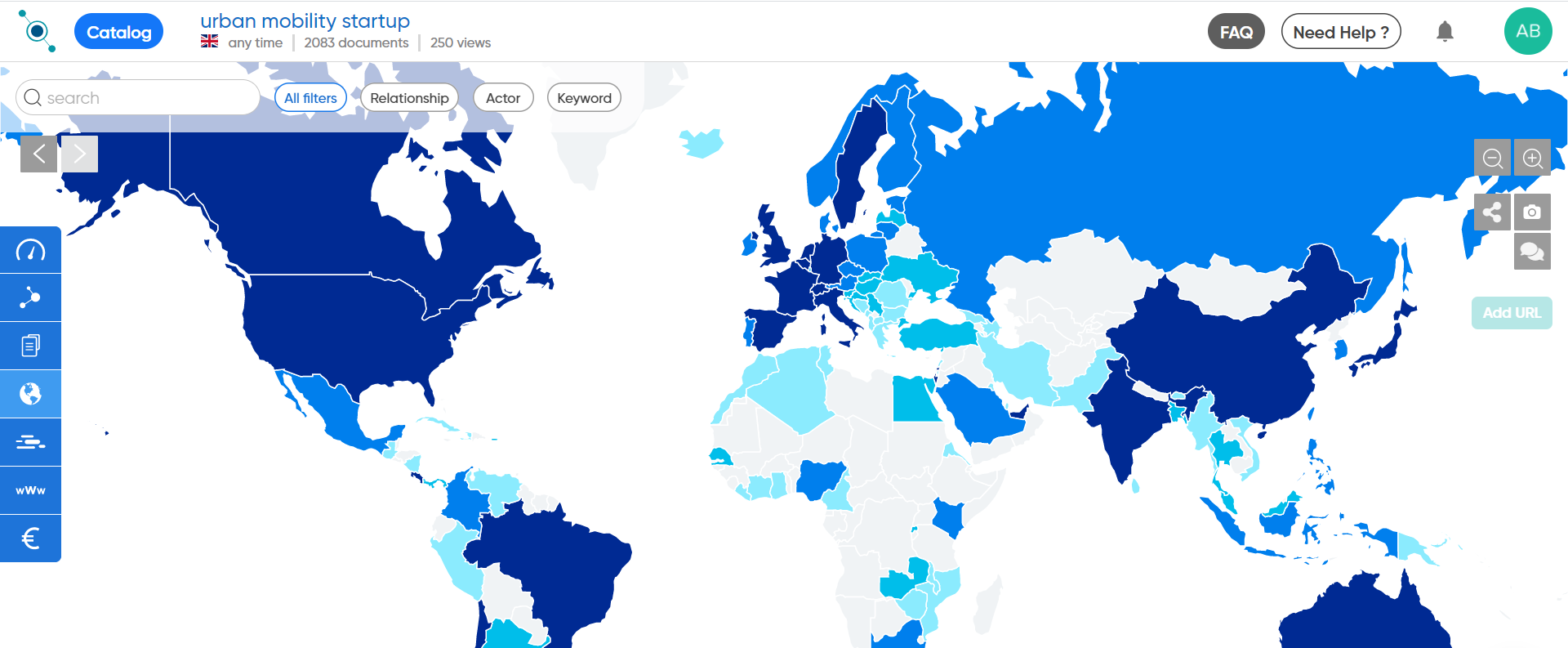 Geotrend - Heatmap geographique