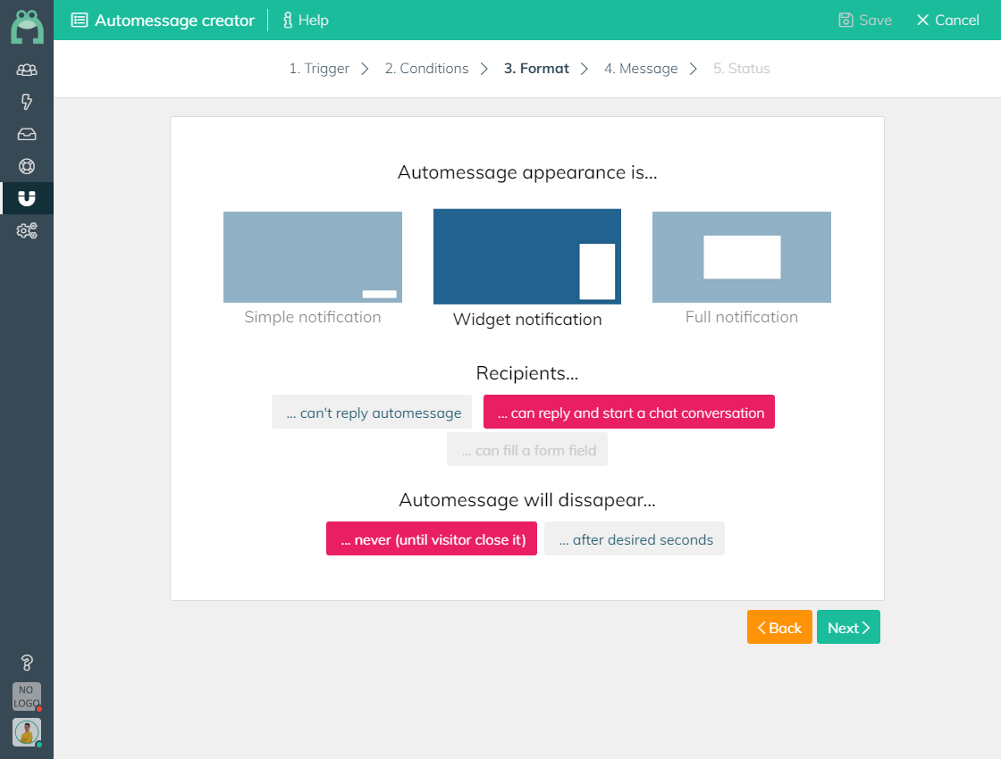 FROGED - Messagerie automatique