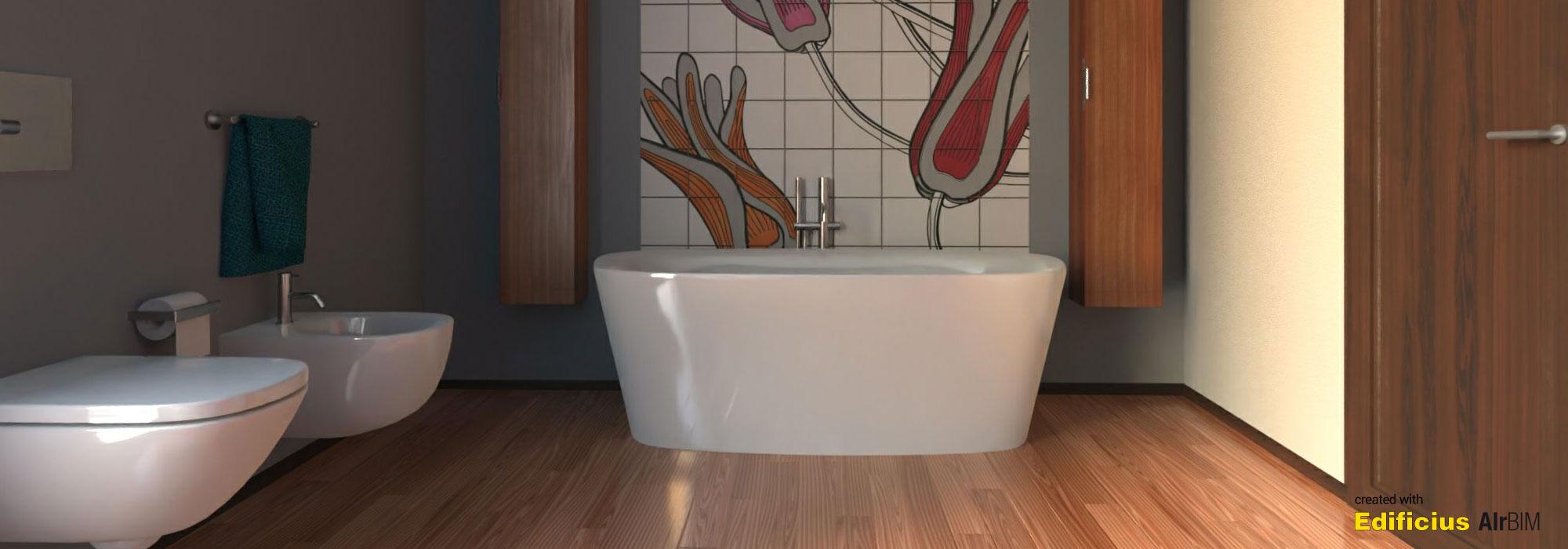 Edificius - Bathroom render