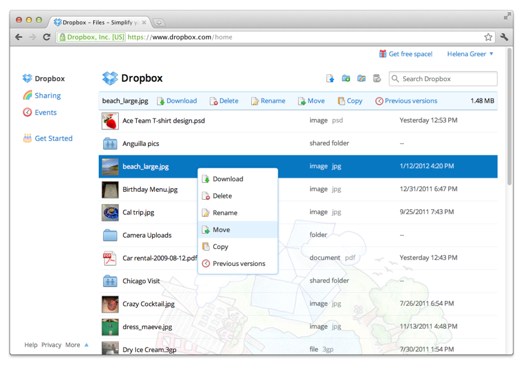 DropBox - DropBox: Dossiers partagés, Audits & Certifications (SAS 70, ISO 27001/2, TRUSTe), Visionneuse de documents