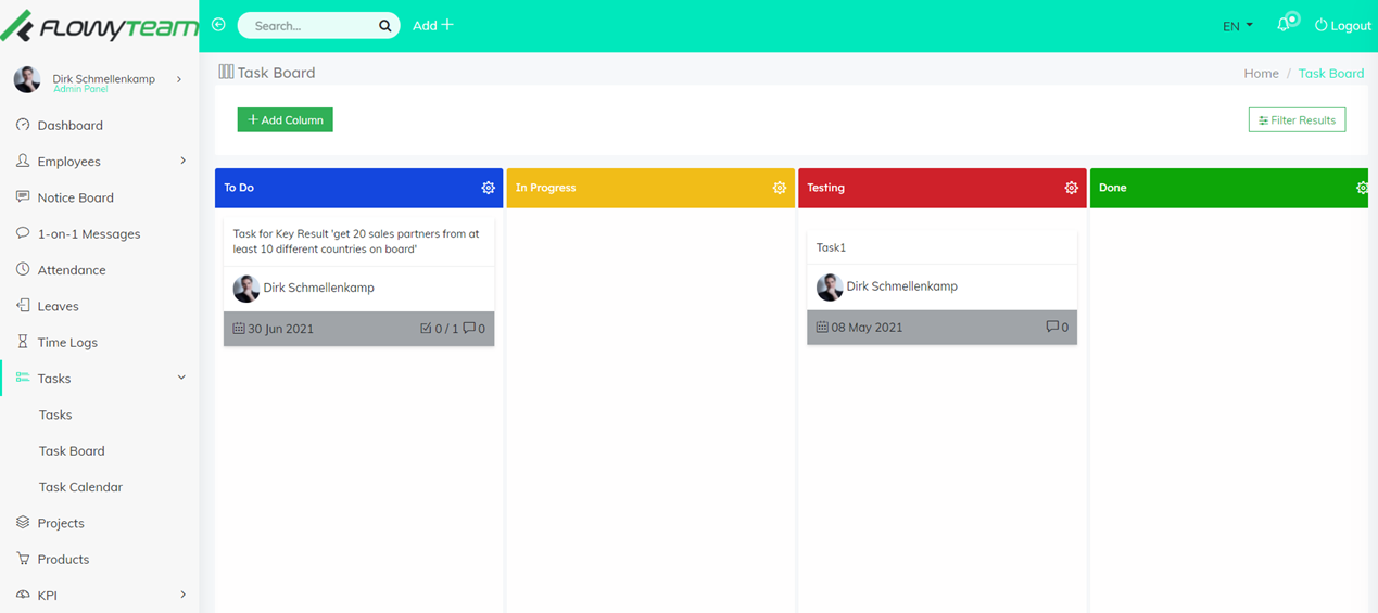 FlowyTeam - Kanban System