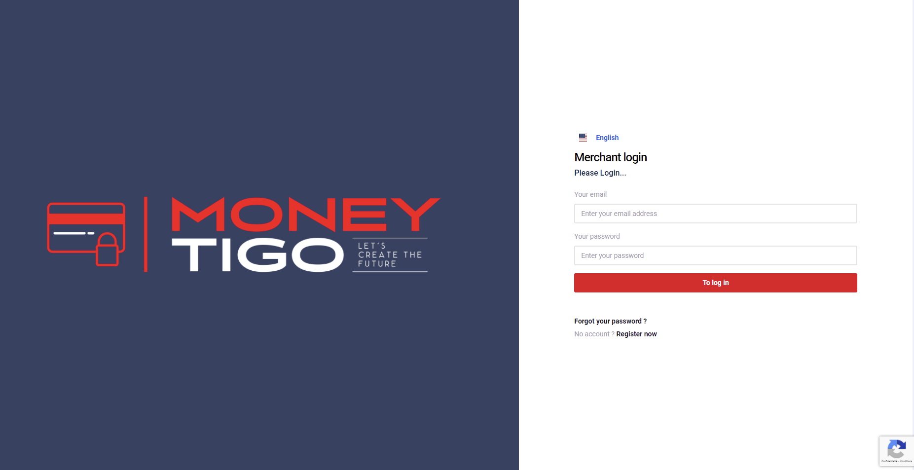 OVRI Banking (Ovri.com) - Page de connexion moneytigo