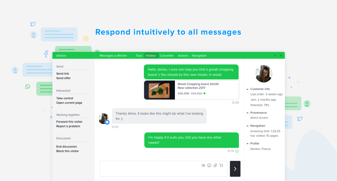 iAdvize - Engagez une conversation avec vos clients en temps réel sur tous les canaux via une seule et même plateforme