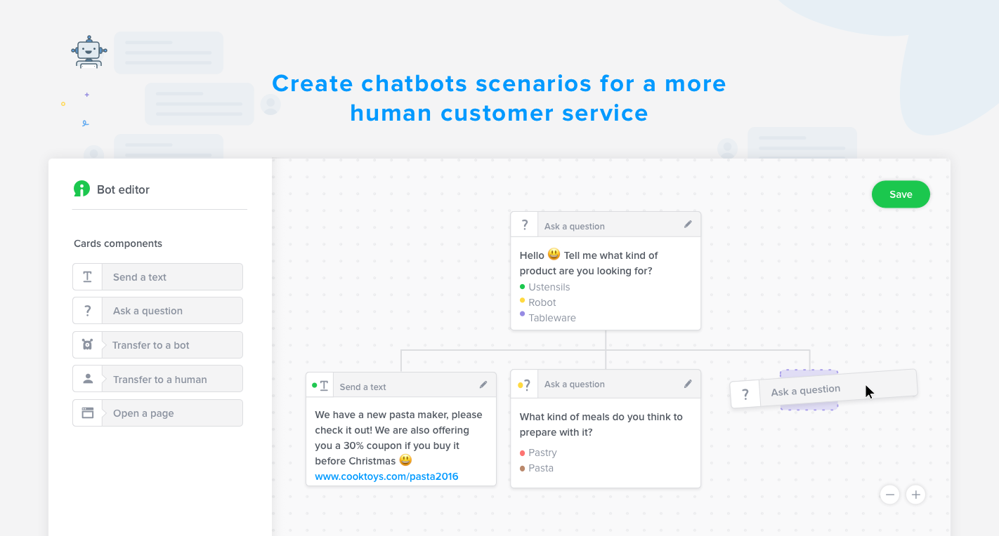 Automate some of your customer service and your qualifying Leads