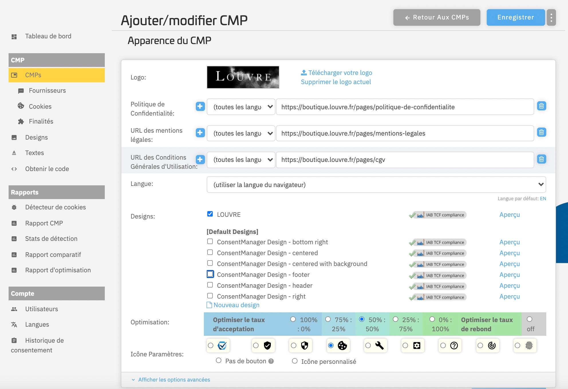 consentmanager - Optimisation du taux d'acceptation des cookies et/ou du taux de rebond par A/B testing automatisé