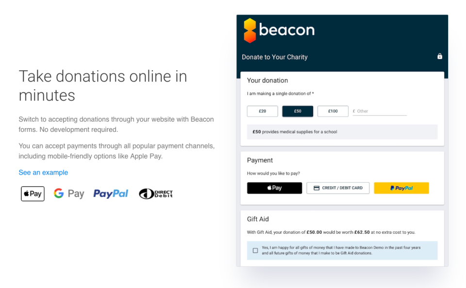Beacon CRM-Beacon Donations
