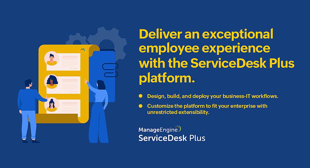 Avis ManageEngine Servicedesk Plus : Logiciel ITSM complet pour les entreprises de toutes tailles - Appvizer