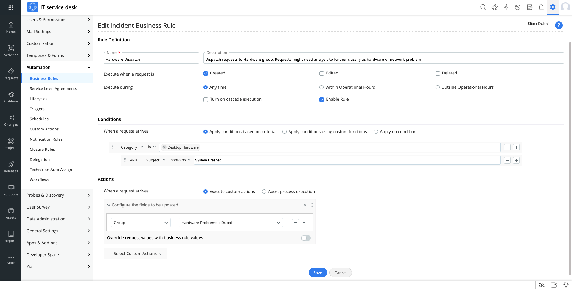 ManageEngine Servicedesk Plus - Capture d'écran 5