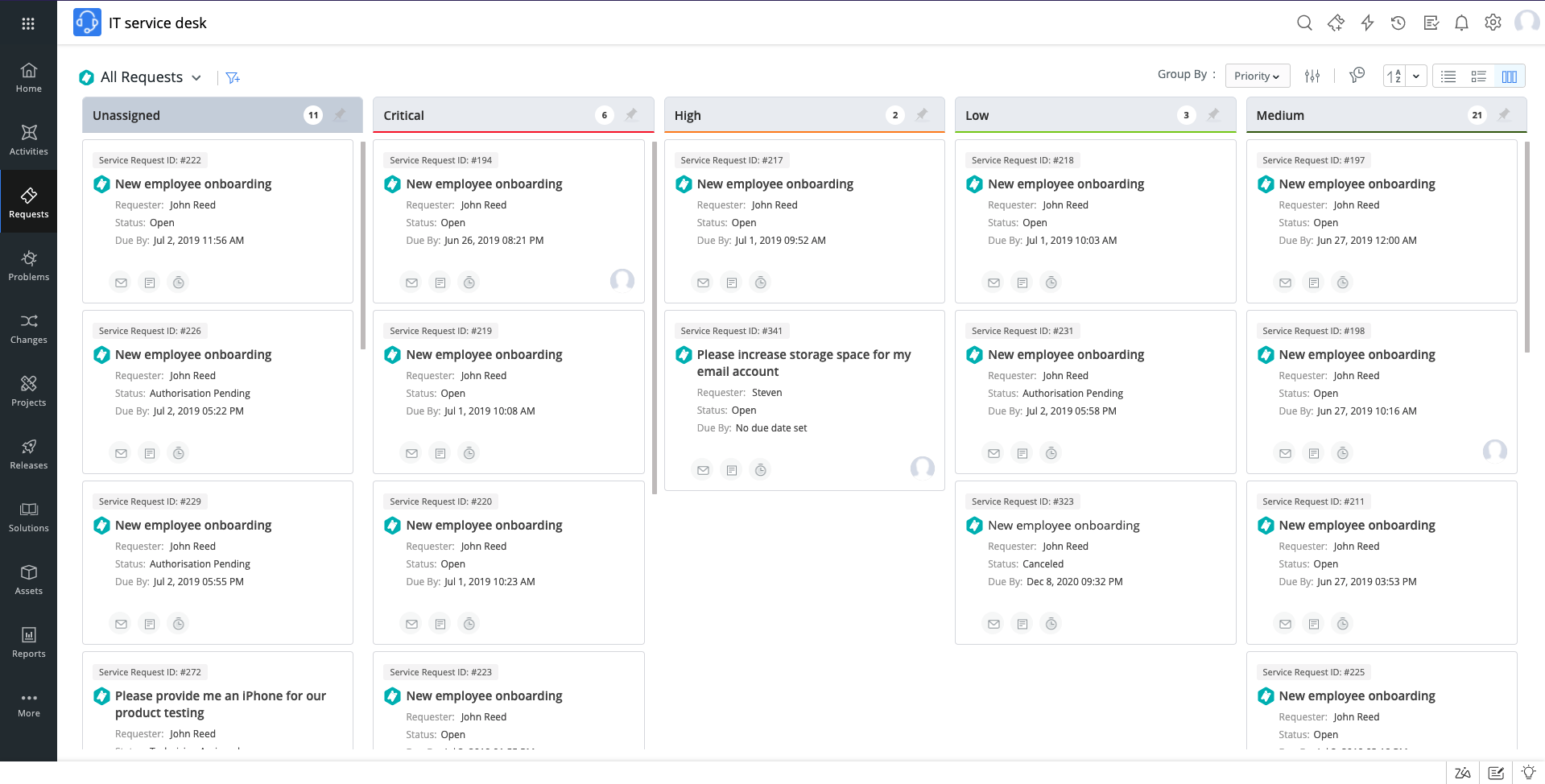 ManageEngine Servicedesk Plus - Capture d'écran 3