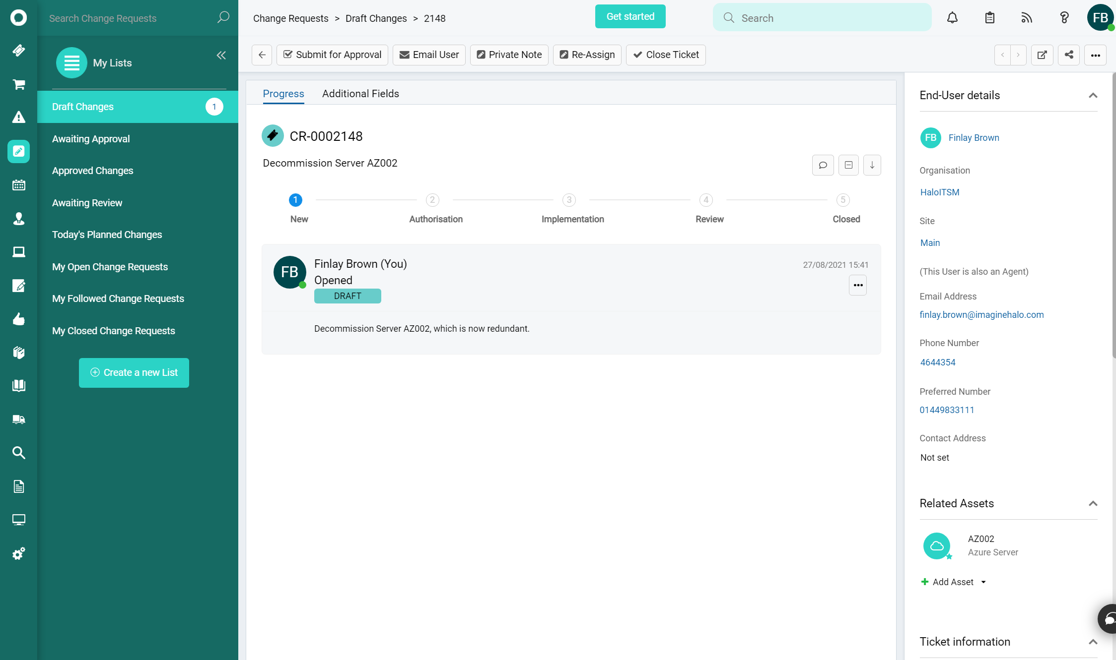 HaloITSM - Screenshot 2