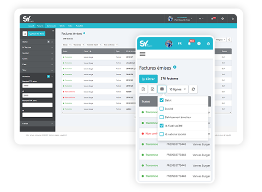 SY by Cegedim - Interface de dématérialisation des factures clients - SY by Cegedim - Appvizer