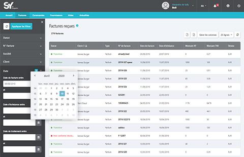 SY by Cegedim - Interface de digitalisation des factures fournisseurs - SY by Cegedim - Appvizer