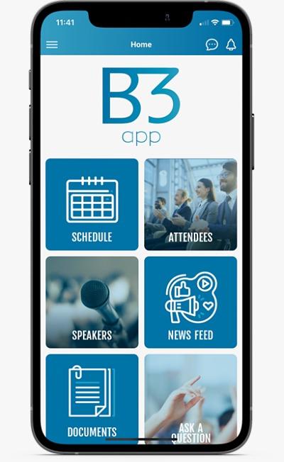 B3APP - Página de inicio de B3APP en dispositivos móviles