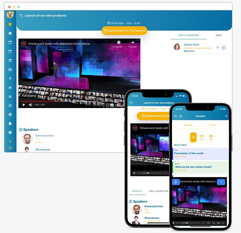 B3APP - Sessão de streaming ao vivo B3APP no celular e computador