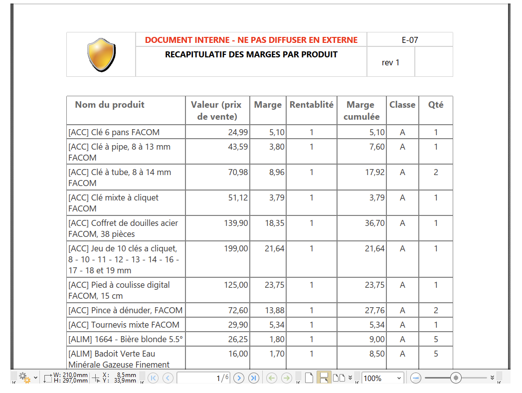 GSE-Web (Gestion de stock) - Générez la mise en forme souhaitée de vos documents (sur devis)