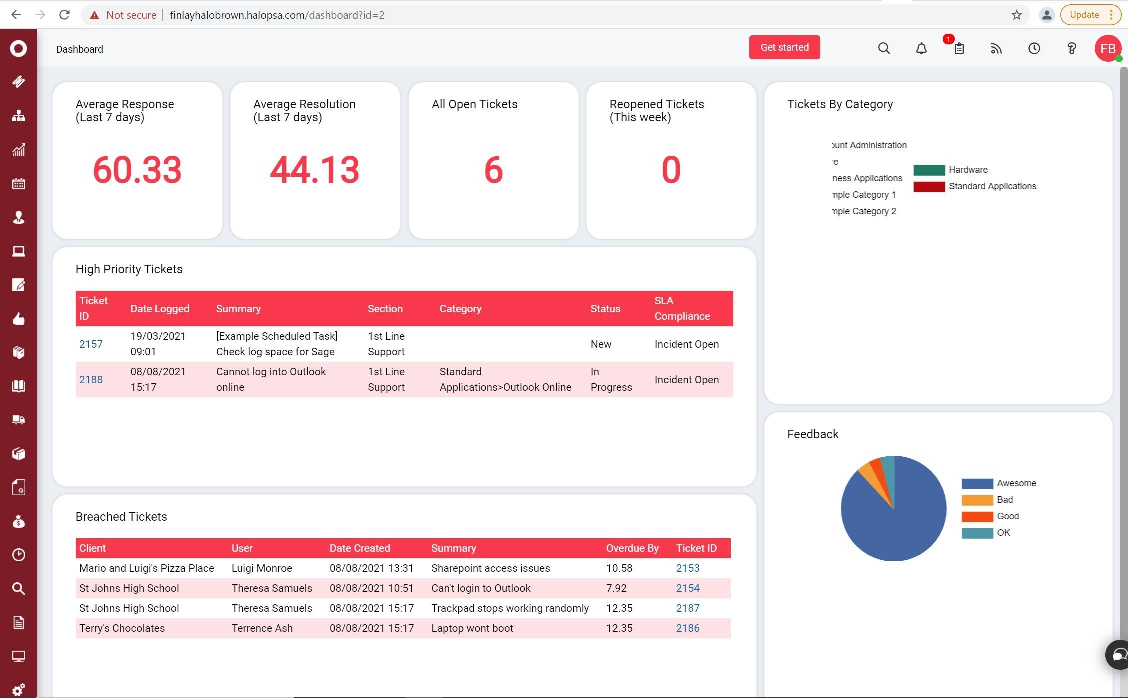 HaloPSA - Screenshot 2