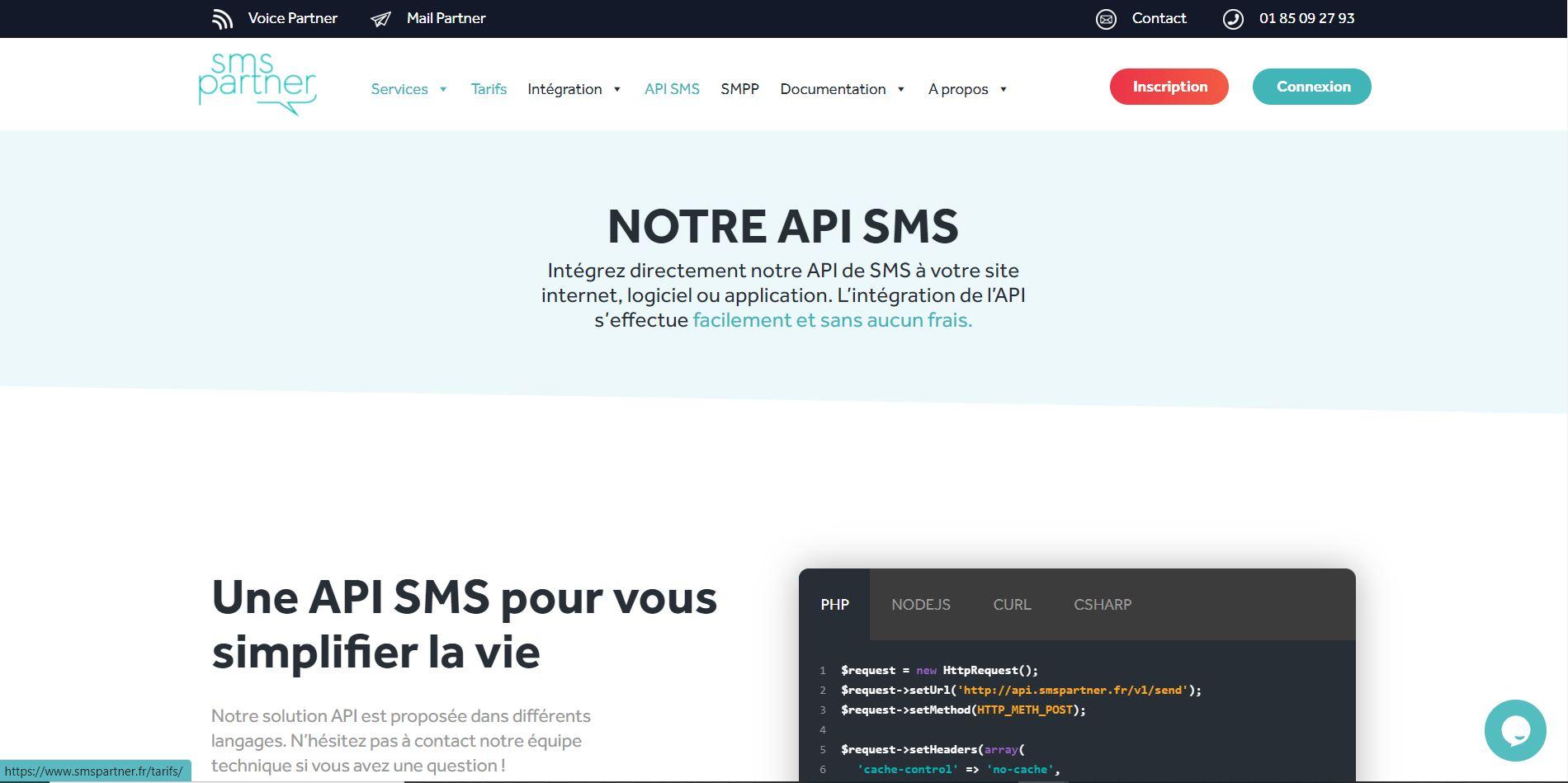 SMS Partner - Essayez notre API SMS