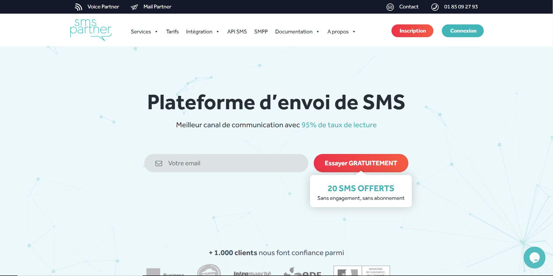 SMS Partner - Découvrez notre plateforme d'envoi de SMS marketing