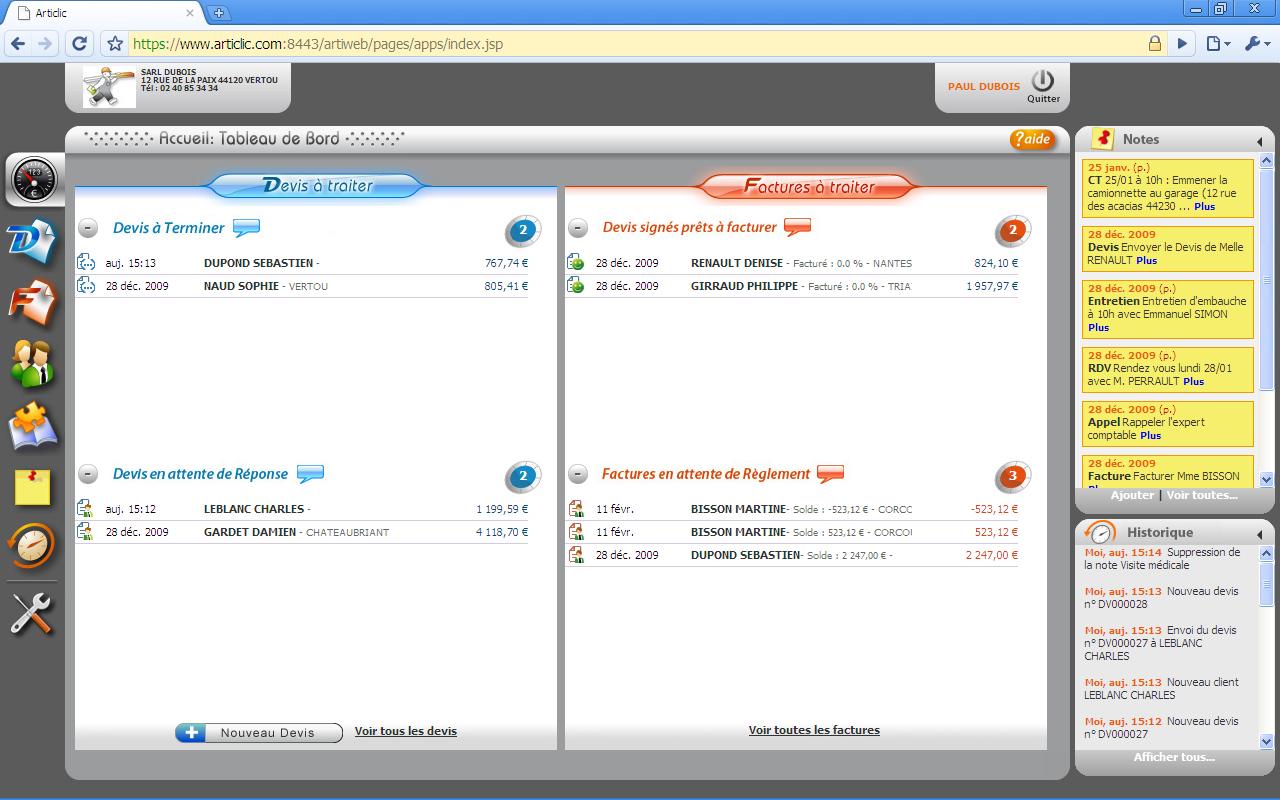 Articlic: Accounting Export, Automatic management of VAT, geographic redundancy of data Articlic: Accounting Export, Automatic management of VAT, geographic redundancy of data