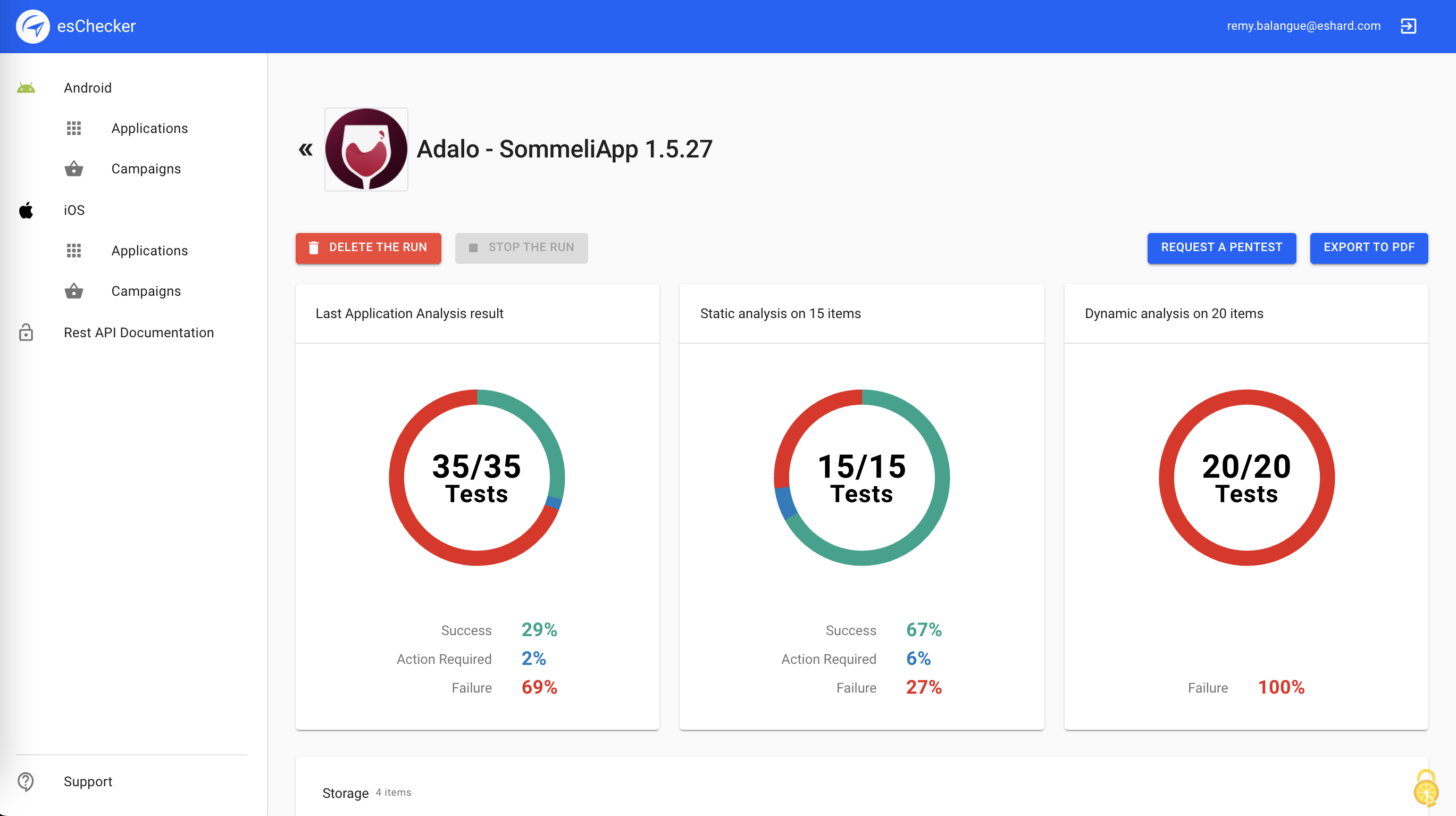 esChecker - Analyse the result, test by test, and get custom recommendations