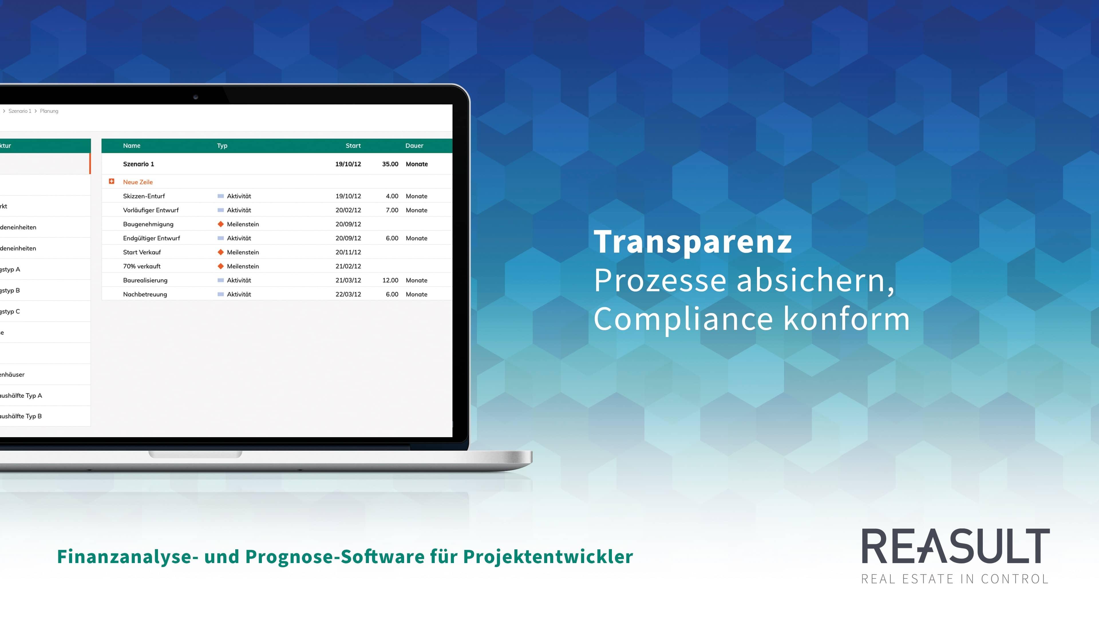 Reasult Projects - Transparenz: Prozesse absichern, Compliance konform.