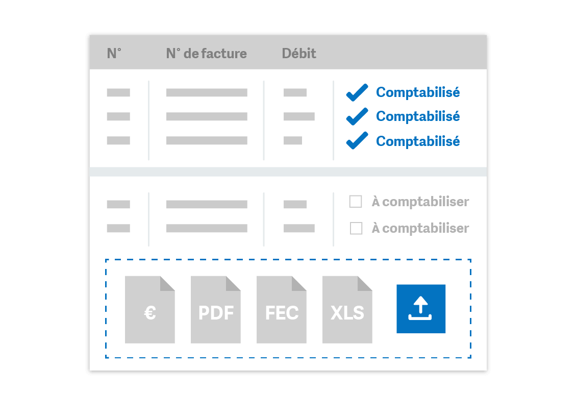 Sage Business Cloud Compta - Automatisation comptable
J'élimine la saisie de mes journaux d'achats, de vente et de trésorerie, en important mes factures et mes extraits bancaires. Je peux valider chacune des écritures sur le point d'être comptabilisées.