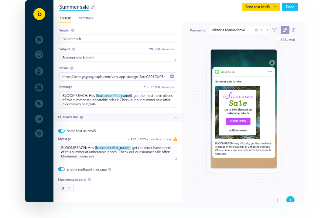 Bloomreach - Personalized SMS and Mobile Messaging