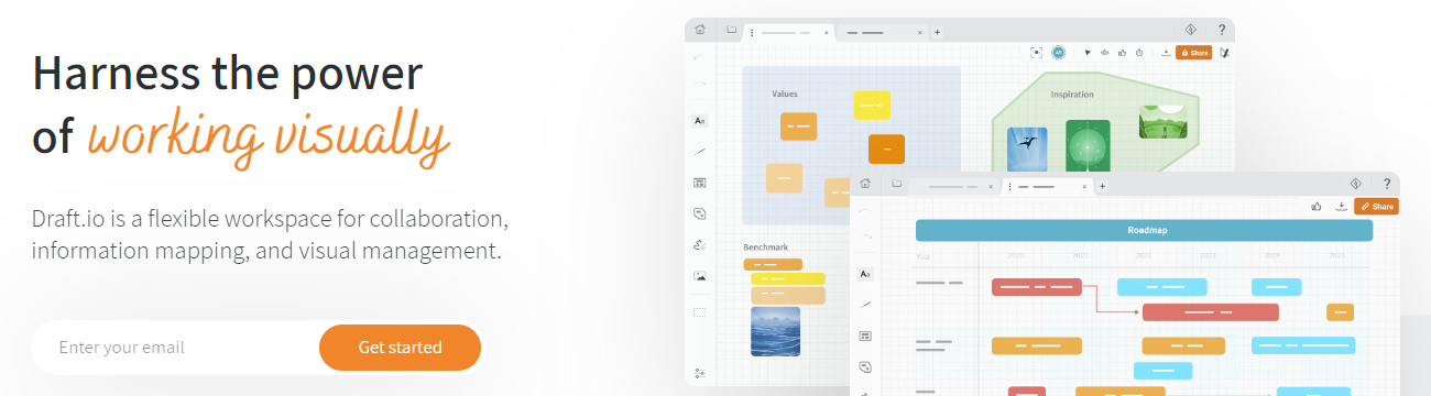 Review Draft.io: Flexible workspace for collaboration and visual management - Appvizer