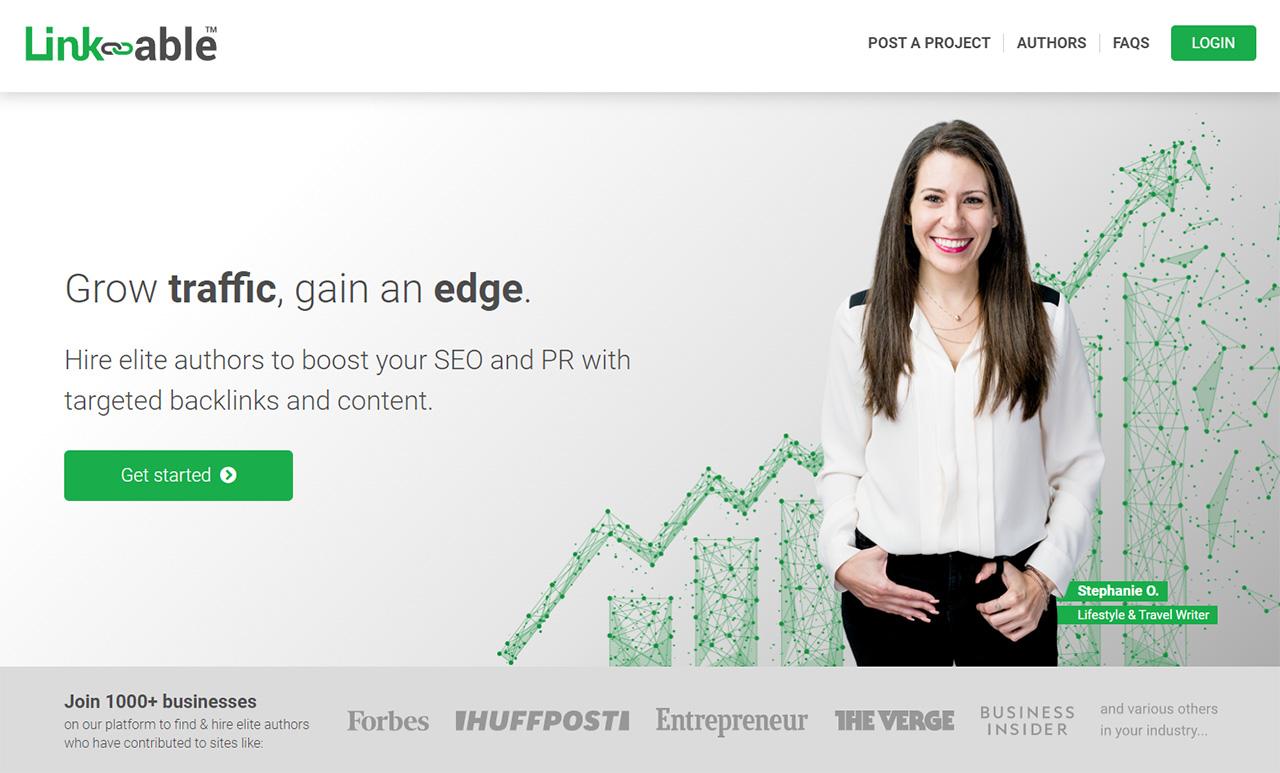 Link-able - Screenshot of Link-able website Link-able - Screenshot of Link-able website