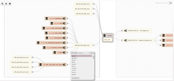 openAudit - data lineage des sources opérationnelles jusqu'au tableau de bord.