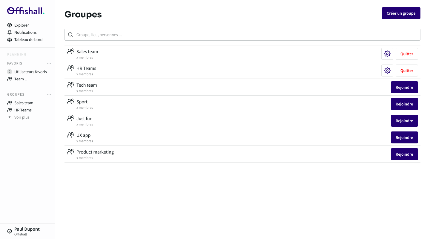 Offishall - Offishall Planning-Groupes 