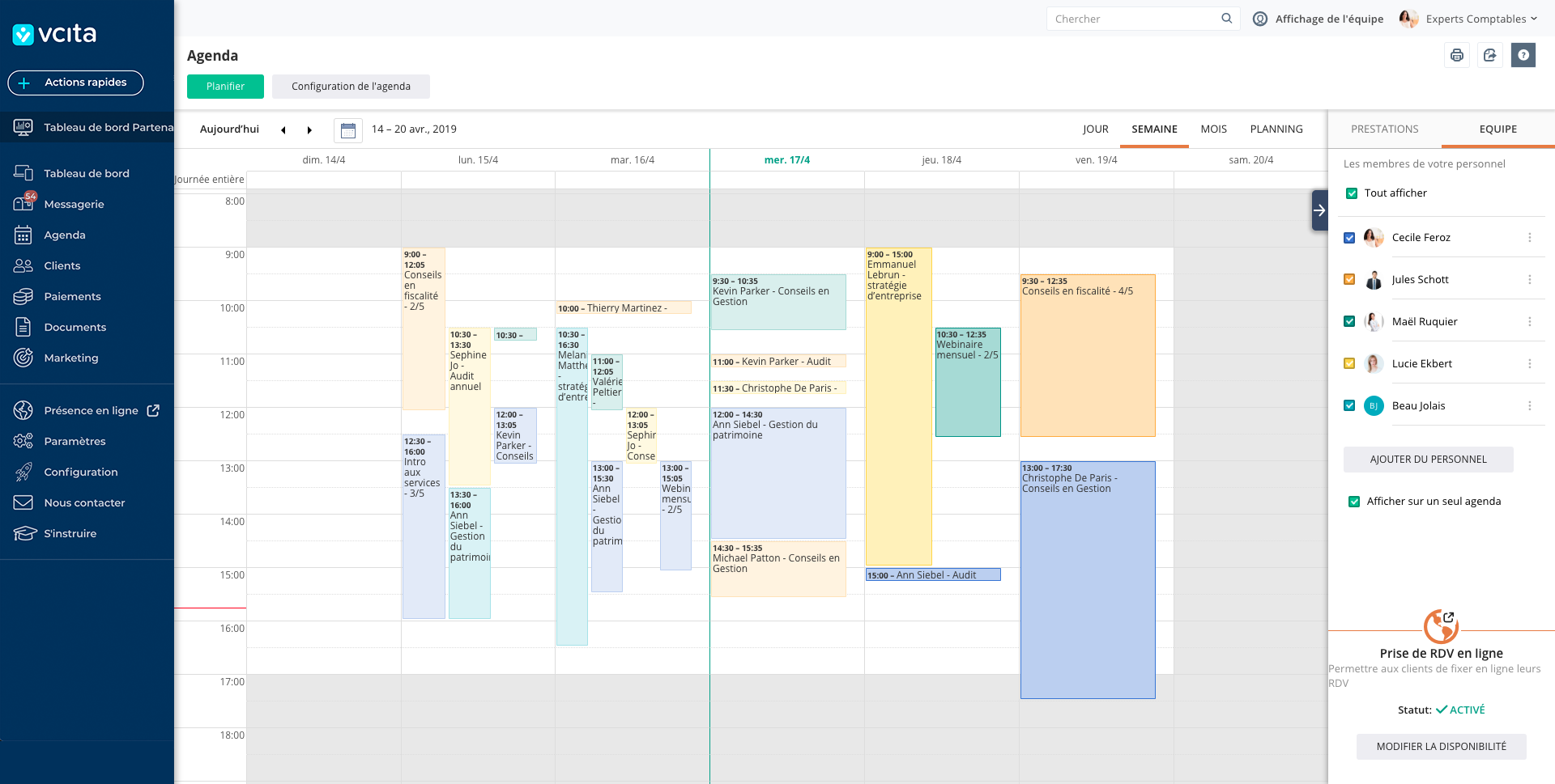 vcita Scheduling Software - vcita prise de rendez-vous-Capture d’écran 2019-04-17 à 16.44.55 (1)