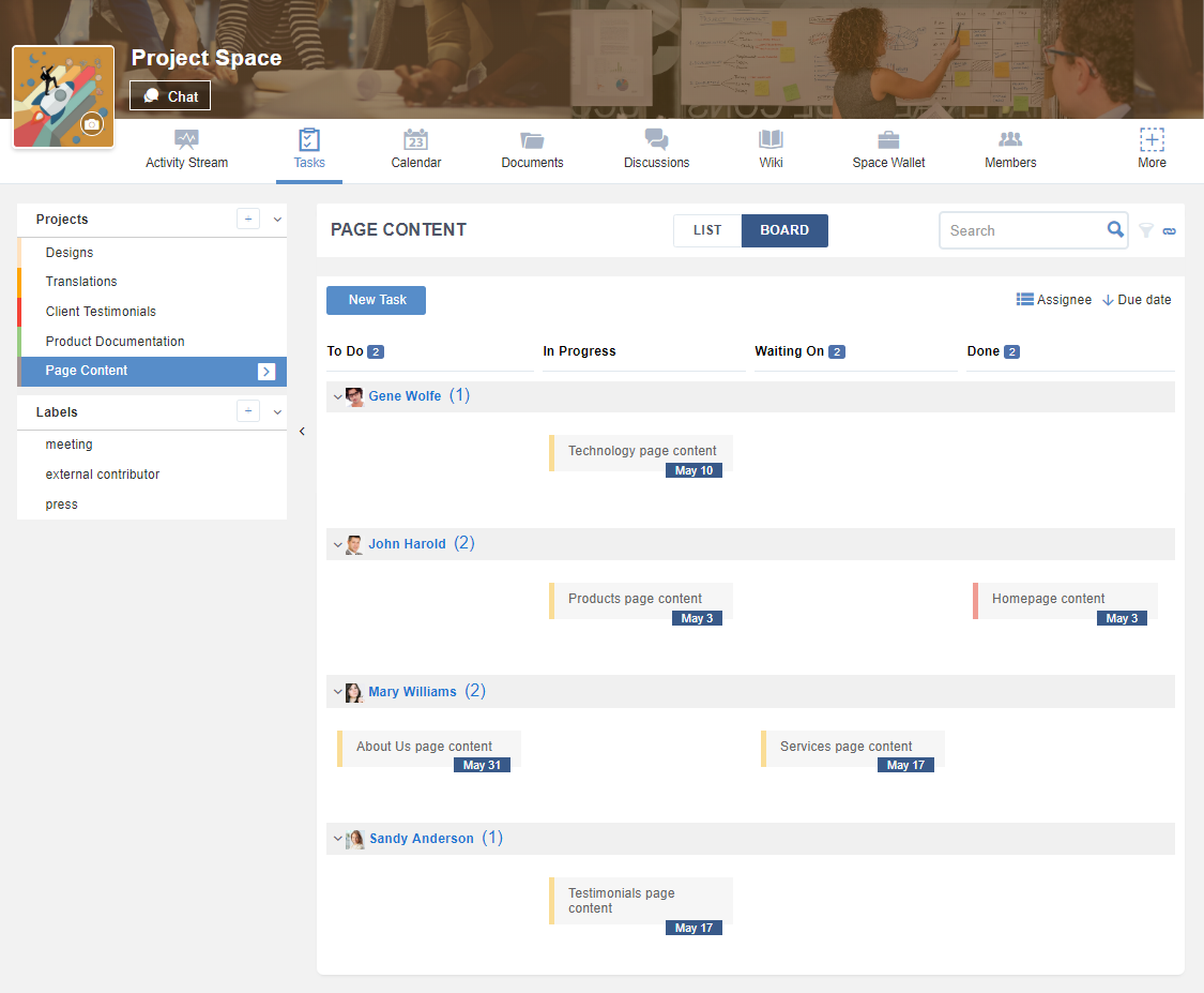 eXo Platform - Task Management