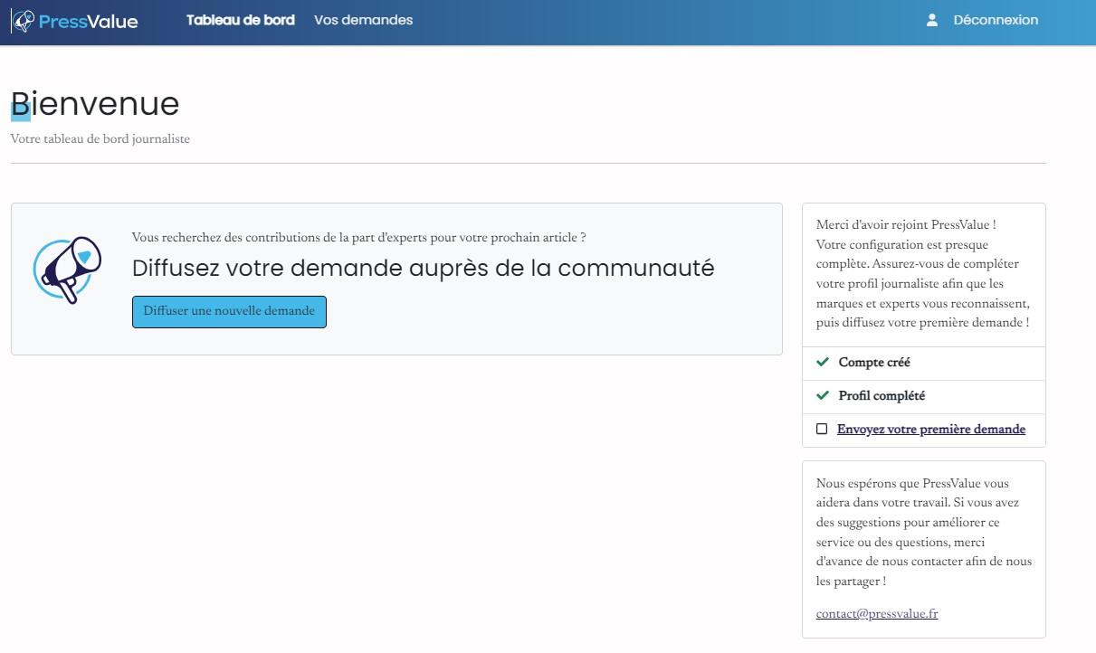 PressValue - Espace Journalistes