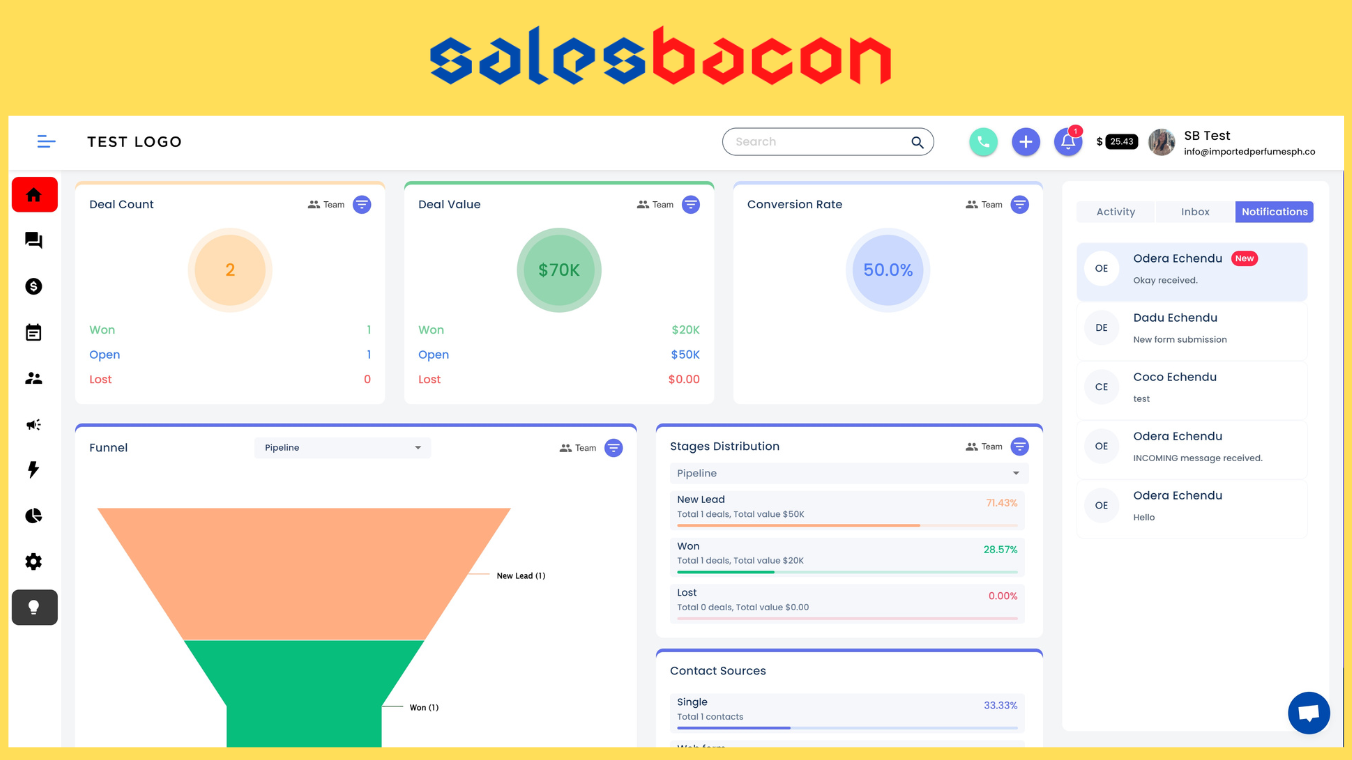 Review Sales Bacon: Watch Software Intro Video - Appvizer