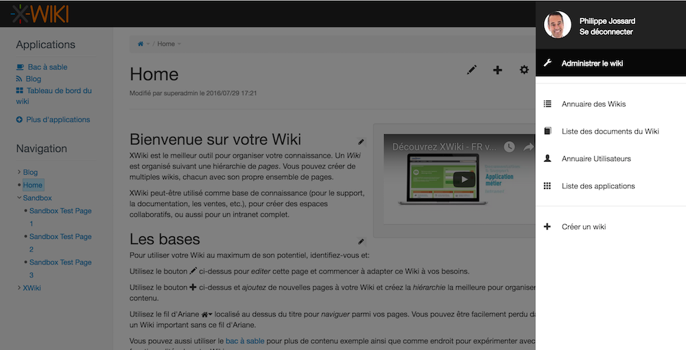 XWIKI - Capture d'écran 2