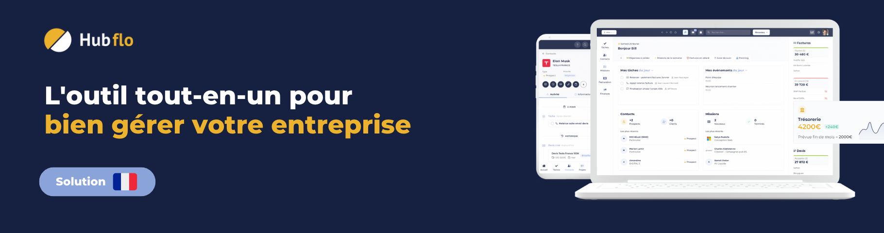 Avis Hubflo : Solution tout-en-un pour bien gérer votre entreprise - Appvizer