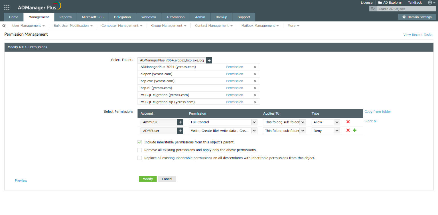 ManageEngine ADManager Plus - Screenshot 5