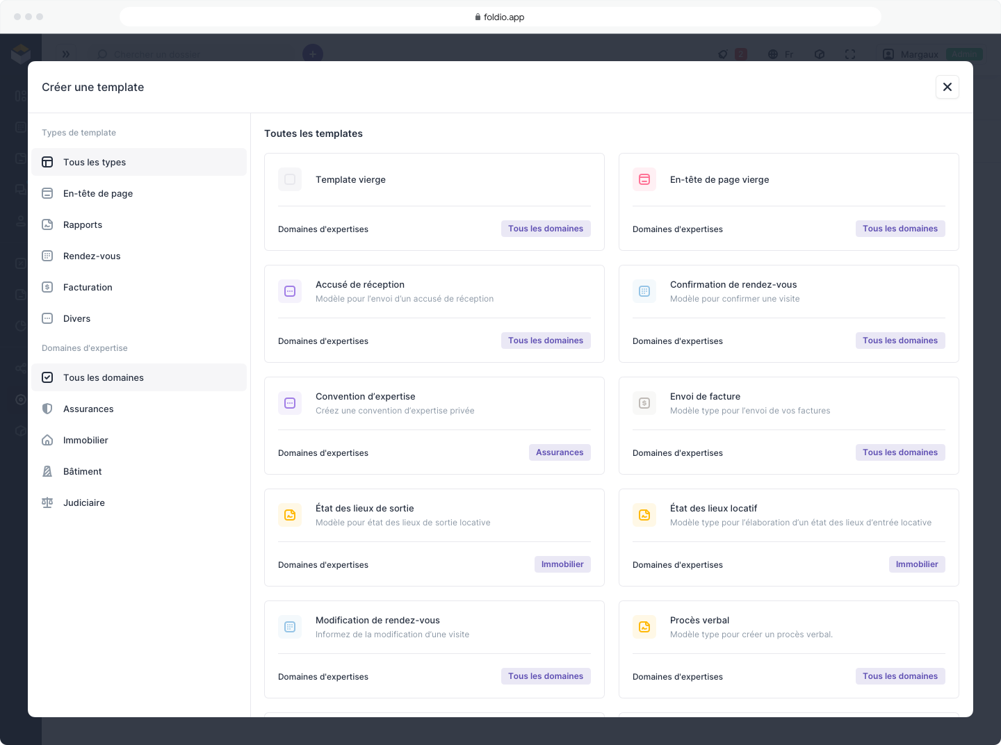 Foldio - Library of document and report templates